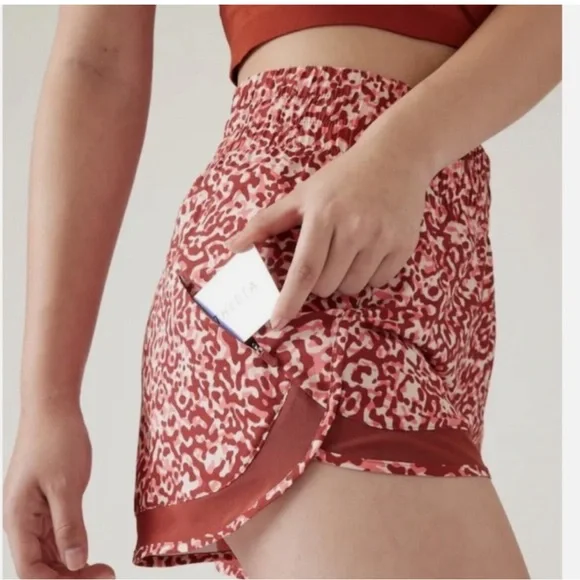 ATHLETA Mesh Racer Run High Rise 3" Shorts New With Tags - Picture 3 of 13